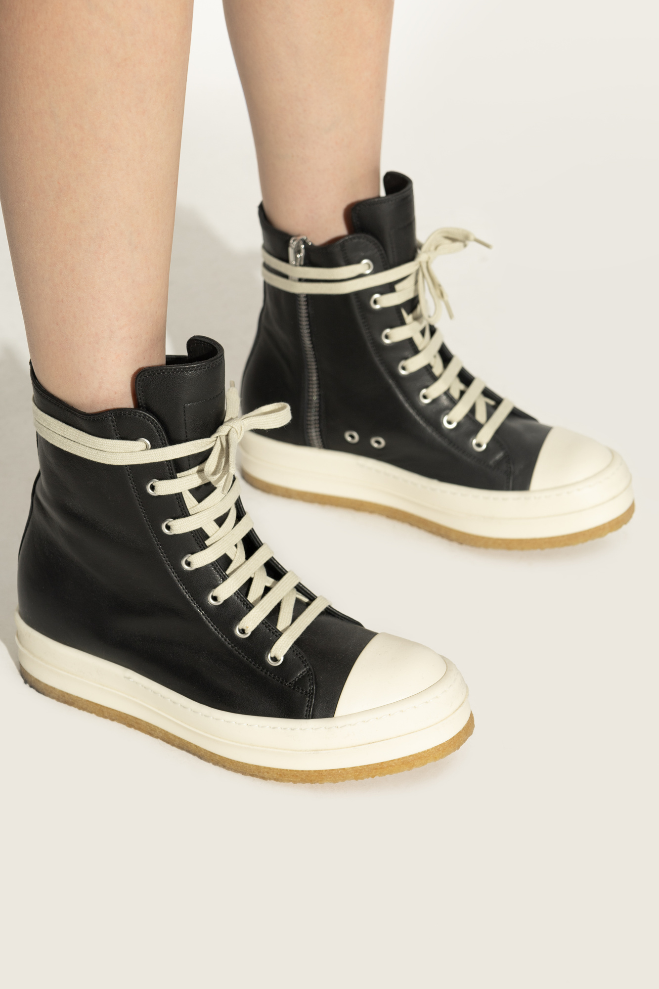 ★関税込み★ RICK OWENS Creep Sneakers Rick Owens Creep Sneakers | Black | FARFETCH RO